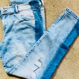 New York & Company Blue Wash Boyfriend Jeans